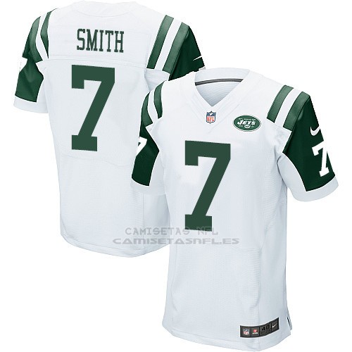 Camiseta New York Jets Smith Blanco Nike Elite NFL Hombre